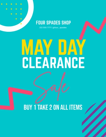 Free May Day Advertising Flyer Template to Edit Online