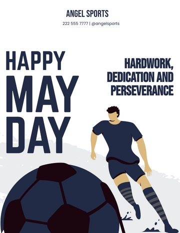 Free holiday Blank May Day Flyer Template to Edit Online