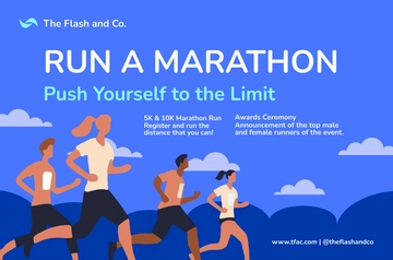 Free Marathon Banner Template to Edit Online