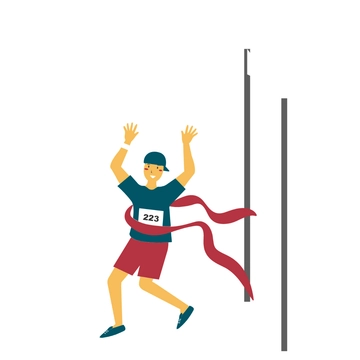 Free Marathon Cartoon Template Clipart to Edit Online