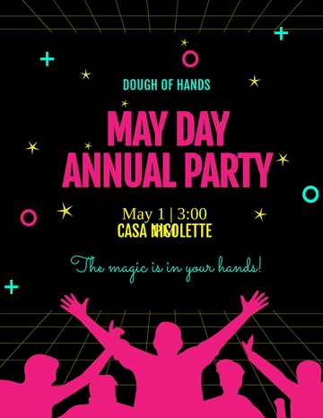 Free Party May Day Flyer Template to Edit Online