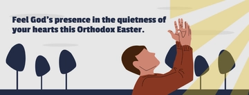 Free Orthodox Easter Facebook Cover Banner Template to Edit Online