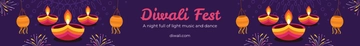 Free Festival of Lights Website Banner Template to Edit Online