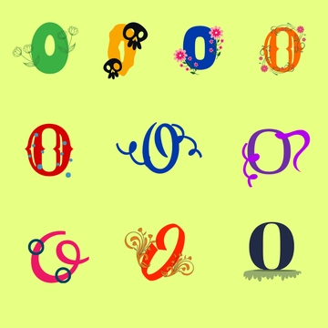 Free O Letter Design Template Clipart to Edit Online