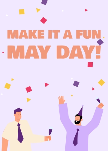 Free May Day Card Template to Edit Online