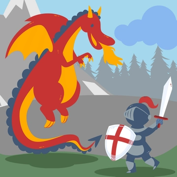 Free St. George's Day Clipart Template to Edit Online
