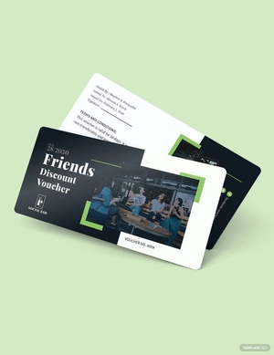 Friends Discount Voucher Template