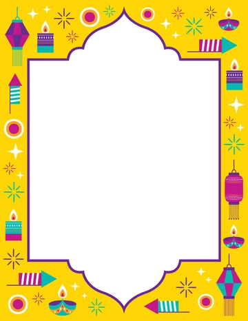 Free Festival of Lights Border Template to Edit Online