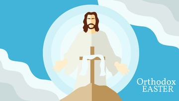 Free Orthodox Easter WallPaper Template to Edit Online