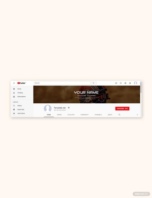 YouTube Channel for Game Review Template