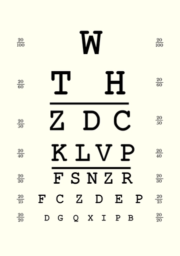 Free Visual Acuity Chart Template to Edit Online