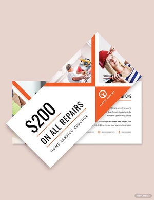 Home Service Voucher Template