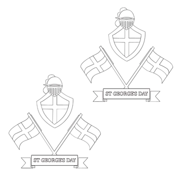 Free St. George's Day Outline Template to Edit Online