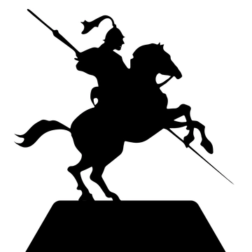 Free St George's Day Silhuette Template to Edit Online