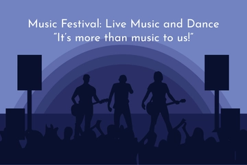Free Music Festival Postcard Template to Edit Online