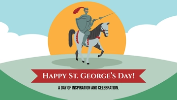 Free St. George's Day Youtube Thumbnail Cover Template to Edit Online
