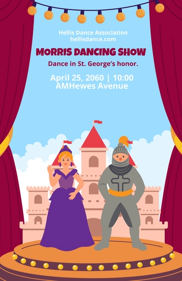 Free St. George's Day Poster Template to Edit Online