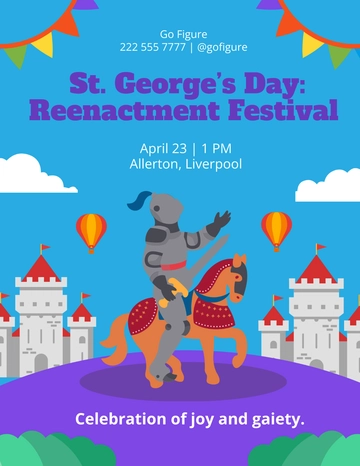 Free St. George's Day Promotion Template to Edit Online