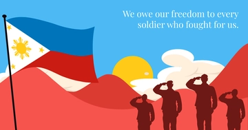 Free Day of Valor Facebook Post Template to Edit Online