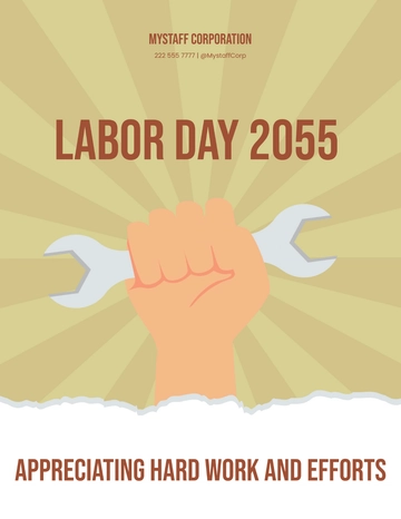 Free Creative Labor Day Flyer Template to Edit Online