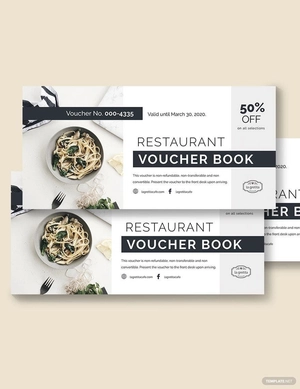 Restaurant Voucher Book Template