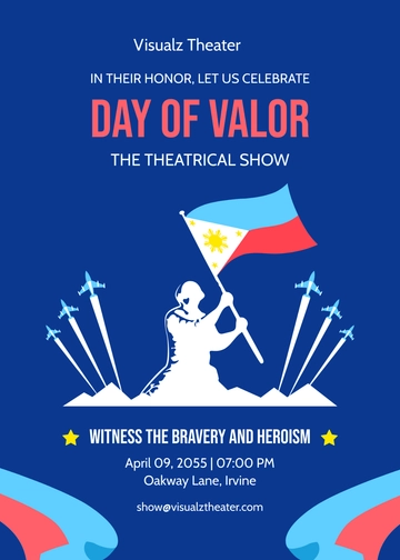 Free Day of Valor Invitation Template to Edit Online