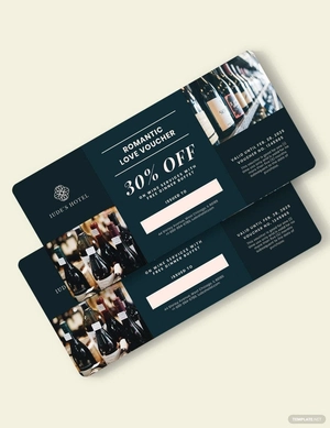 Romantic Love Voucher Template For Boyfriend