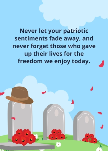 Free Anzac Day Message Template to Edit Online