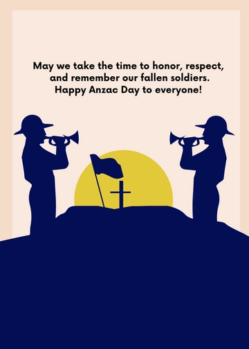Free Anzac Day Greeting Card Template to Edit Online