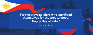 Free Day of Valor Facebook Cover Banner Template to Edit Online