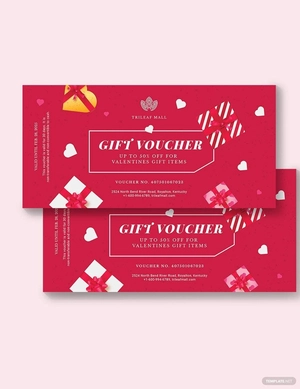 Romantic Voucher Template