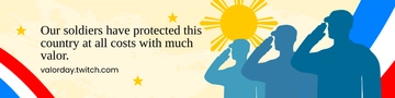 Free Day of Valor Twitch Banner Template to Edit Online