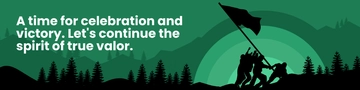 Free Day of Valor Linkedin Banner Template to Edit Online