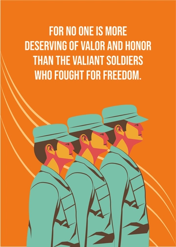 Free Day of Valor Message  Template to Edit Online
