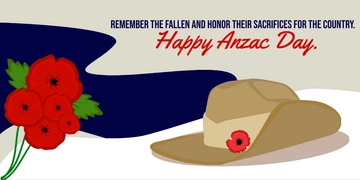 Free Anzac Day Twitter Post  Template to Edit Online