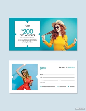 Sample Beauty Voucher Template