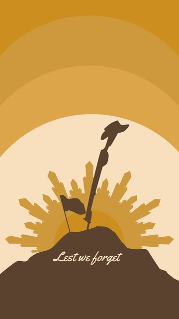 Free Anzac Day WallPaper Template to Edit Online