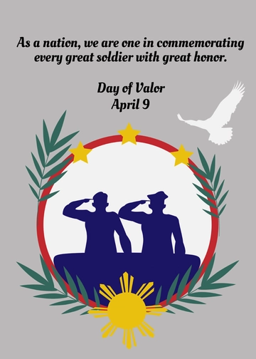 Free Day of Valor Greeting Template to Edit Online