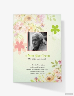 Funeral Thank You Card Template