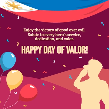 Free Day of Valor Linkedin Post Template to Edit Online