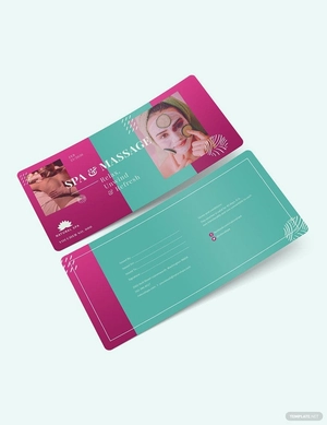 Spa Massage Voucher Template