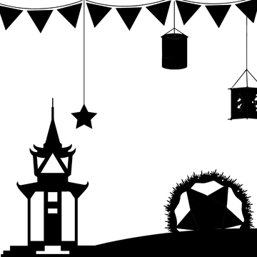 Free Khmer New Year Silhouette Template to Edit Online