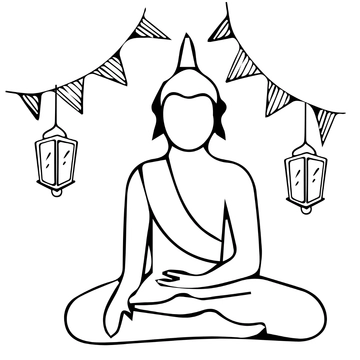 Free Khmer New Year Outline Template to Edit Online