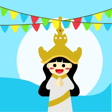 Free Khmer New Year Clipart Template to Edit Online