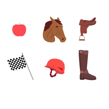 Free Horse Race Icons Template to Edit Online