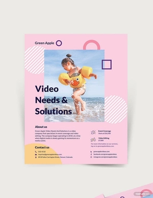 Video Flyer Template