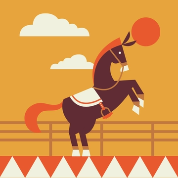 Free Horse Race Artwork Template Clipart to Edit Online