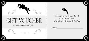 Free Horse Race Voucher Template to Edit Online