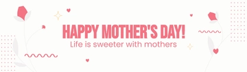 Free Mother's Day Flex Banner Template to Edit Online