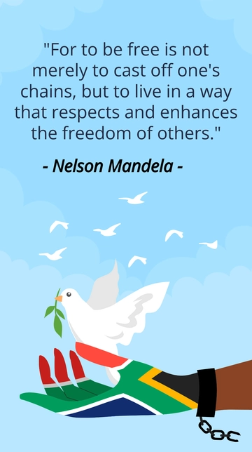 Free South Africa Freedom Day Quote Template to Edit Online